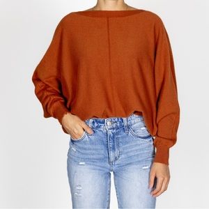 OS orange sweater